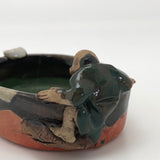 RESCUE: Japanese Sumida Gawa Pottery Bowl with Figure
