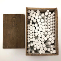 1920s Old Faithful "Sterling" White Chalk Box, Full of Beautiful Chalk!