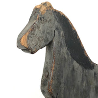 Charming Old Carved and Painted Folk Art Horse