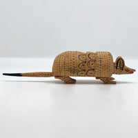 Handmade Mexican Folk Art Wooden Armadillo Attrib. Manuel Jimenez