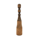 Old Wooden Masher with Whimsically Carved Handle