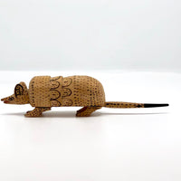 Handmade Mexican Folk Art Wooden Armadillo Attrib. Manuel Jimenez