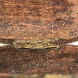 Antique French Olive Wood Snuff Box with Mother of Pearl Inlay