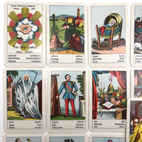 Piatnik & Sohne c. 1900 “Sehr Feine Aufschlagkarten” Fortune Telling Cards, Complete Deck