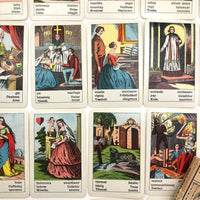 Piatnik & Sohne c. 1900 “Sehr Feine Aufschlagkarten” Fortune Telling Cards, Complete Deck