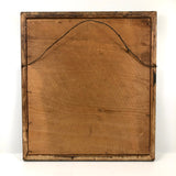 Young Man in Striped Turtleneck with Billowing Pipe Old Watercolor, Framed