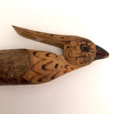 Bird Shaped Wooden Whistle with Mechanical Beak