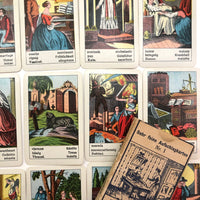 Piatnik & Sohne c. 1900 “Sehr Feine Aufschlagkarten” Fortune Telling Cards, Complete Deck