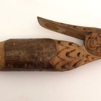 Bird Shaped Wooden Whistle with Mechanical Beak