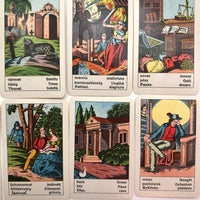 Piatnik & Sohne c. 1900 “Sehr Feine Aufschlagkarten” Fortune Telling Cards, Complete Deck