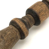 Old Wooden Masher with Whimsically Carved Handle