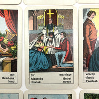 Piatnik & Sohne c. 1900 “Sehr Feine Aufschlagkarten” Fortune Telling Cards, Complete Deck