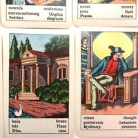 Piatnik & Sohne c. 1900 “Sehr Feine Aufschlagkarten” Fortune Telling Cards, Complete Deck