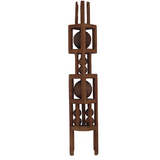 Large Architectural Carved Wooden Whimsy Tower