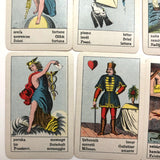 Piatnik & Sohne c. 1900 “Sehr Feine Aufschlagkarten” Fortune Telling Cards, Complete Deck