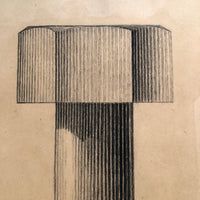 H.A Brown Large Graphite Industrial Design Renderings - SOLD INDIVIDUALLY
