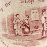 Benjamin Franklin Poor Richard's Maxims 19th Century Pearlware Child's Cup