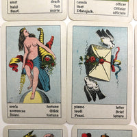 Piatnik & Sohne c. 1900 “Sehr Feine Aufschlagkarten” Fortune Telling Cards, Complete Deck