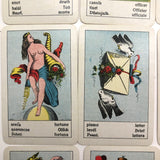 Piatnik & Sohne c. 1900 “Sehr Feine Aufschlagkarten” Fortune Telling Cards, Complete Deck