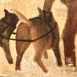 C. 1920s-30s Oil on Canvas Painted in Labrador, Inspired by Grenfell Mission Rug
