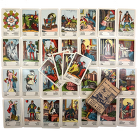 Piatnik & Sohne c. 1900 “Sehr Feine Aufschlagkarten” Fortune Telling Cards, Complete Deck