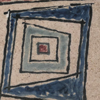 Walter Addison Mid-Century Pottery Trivet: Squares in Squares