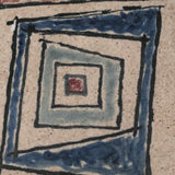 Walter Addison Mid-Century Pottery Trivet: Squares in Squares