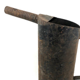 Old Iron Oil Can Pitcher with Great Form and Coiled Spout