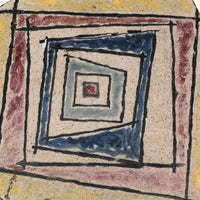 Walter Addison Mid-Century Pottery Trivet: Squares in Squares