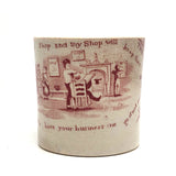 Benjamin Franklin Poor Richard's Maxims 19th Century Pearlware Child's Cup