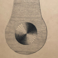 H.A Brown Large Graphite Industrial Design Renderings - SOLD INDIVIDUALLY