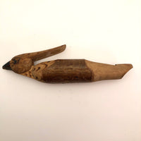 Bird Shaped Wooden Whistle with Mechanical Beak
