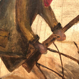 C. 1920s-30s Oil on Canvas Painted in Labrador, Inspired by Grenfell Mission Rug