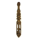 Gold Painted Finely Carved Two Balls in Cage Rattle Whimsy