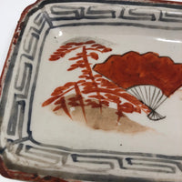 Pair of Small Hand-painted Japanese Porcelain Trays