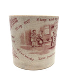 Benjamin Franklin Poor Richard's Maxims 19th Century Pearlware Child's Cup