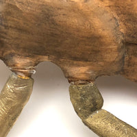 Crazy Giant Carved Cicada with Cast Brass Legs