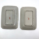 Pair of Small Hand-painted Japanese Porcelain Trays