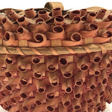 Striking Wabanaki MicMac Lidded Splint and Sweetgrass Porcupine Curl Basket-reserved for JE