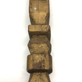 Gold Painted Finely Carved Two Balls in Cage Rattle Whimsy