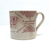 Benjamin Franklin Poor Richard's Maxims 19th Century Pearlware Child's Cup
