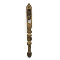 Gold Painted Finely Carved Two Balls in Cage Rattle Whimsy