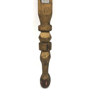 Gold Painted Finely Carved Two Balls in Cage Rattle Whimsy
