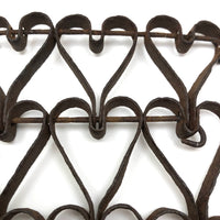Antique Iron Hearts Mat Fragment