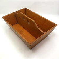 Orange Painted Much Loved Wooden Carpenter's Box
