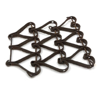 Antique Iron Hearts Mat Fragment