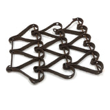 Antique Iron Hearts Mat Fragment