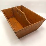 Orange Painted Much Loved Wooden Carpenter's Box
