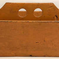 Orange Painted Much Loved Wooden Carpenter's Box