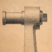 H.A Brown Large Graphite Industrial Design Renderings - SOLD INDIVIDUALLY